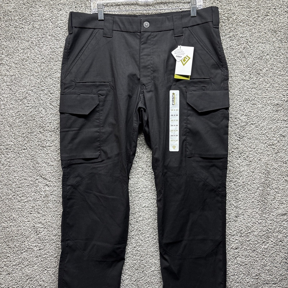 First Tactical Men's V2 Pants Size 38x34 Midnight Black Cargo Ripstop 114011 NWT
